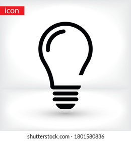 bulb icon Vector Eps 10 Lorem Ipsum Flat Design light  lamp symbol