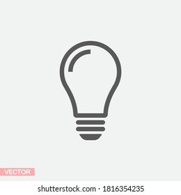 bulb icon Vector Eps 10 Lorem Ipsum Flat Design light  lamp symbol