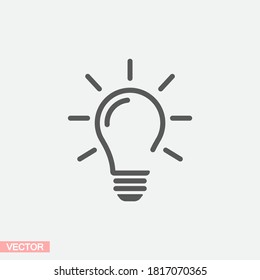 bulb icon Vector Eps 10 Lorem Ipsum Flat Design light  lamp symbol