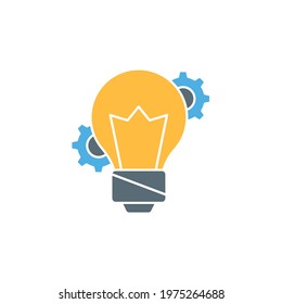 Bulb icon vector, eps 10