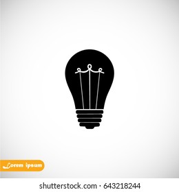 Bulb icon vector, Vector EPS 10 illustration style