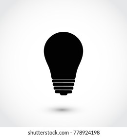 Bulb icon, Vector EPS 10 illustration style