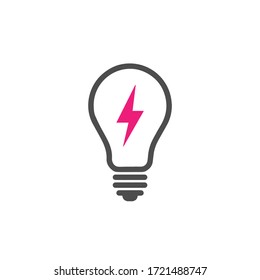 Bulb icon in vector file