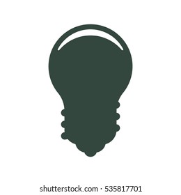 Bulb Icon Vector flat design style