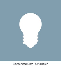 Bulb Icon Vector flat design style