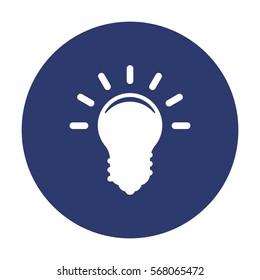 Bulb Icon Vector flat design style