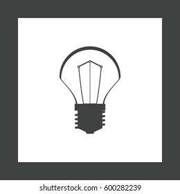 BULB Icon Vector flat design style