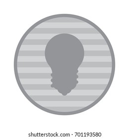 Bulb Icon Vector flat design style