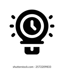 bulb icon. vector glyph icon for your website, mobile, presentation, and logo design.