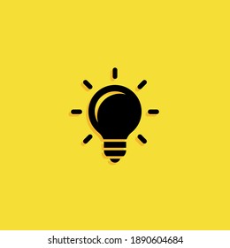 bulb icon. Vector illustration EPS 10.