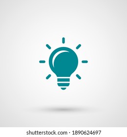 bulb icon. Vector illustration EPS 10.