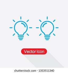 Bulb Icon Vector Illustration Eps10