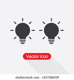 Bulb Icon Vector Illustration Eps10