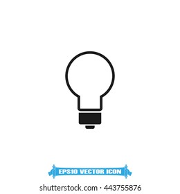 bulb icon vector illustration eps10