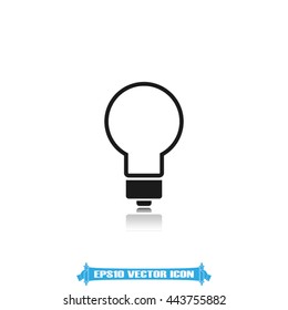 bulb icon vector illustration eps10