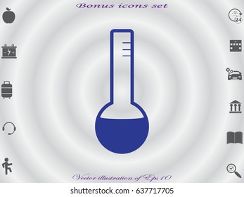 bulb icon, vector illustration eps10
