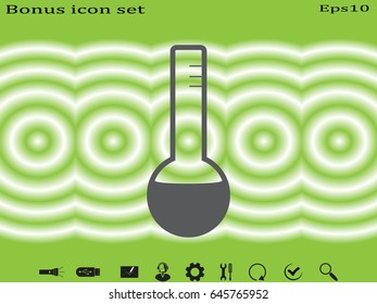 bulb icon, vector illustration eps10