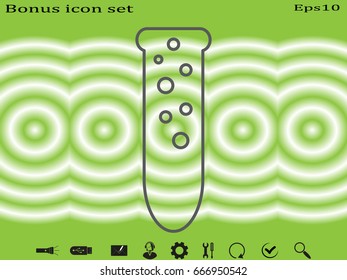 bulb icon, vector illustration eps10
