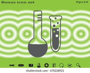 bulb icon, vector illustration eps10