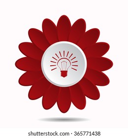 bulb icon icon, vector illustration. Flat design style
