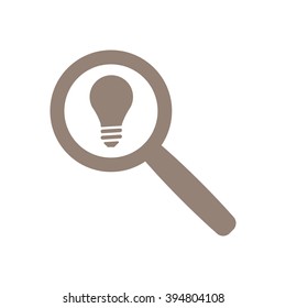 Bulb   icon, vector illustration. Flat design style