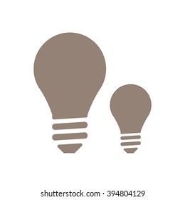 Bulb   icon, vector illustration. Flat design style