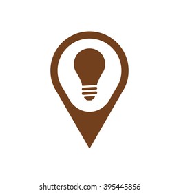 Bulb   icon, vector illustration. Flat design style