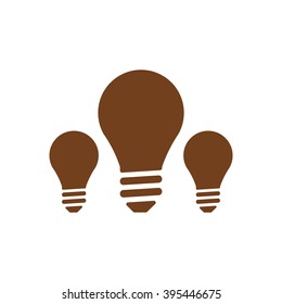 Bulb   icon, vector illustration. Flat design style