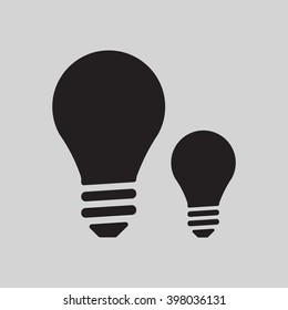 Bulb   icon, vector illustration. Flat design style