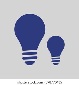 Bulb   icon, vector illustration. Flat design style