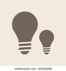 Bulb   icon, vector illustration. Flat design style