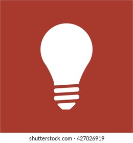Bulb   icon, vector illustration. Flat design style