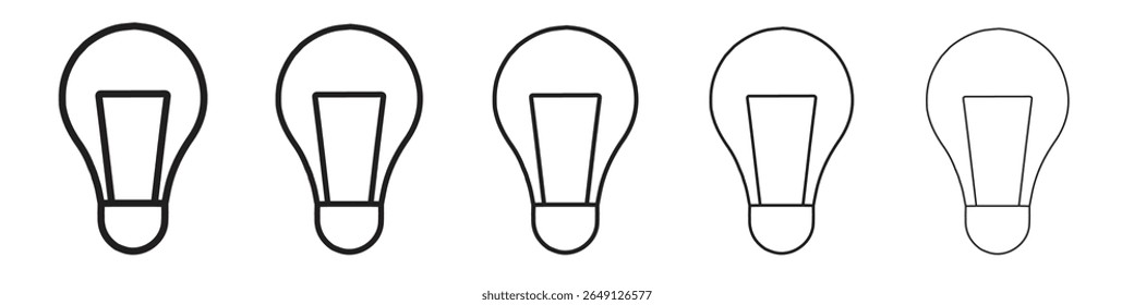 bulb icon vector illustration isolated