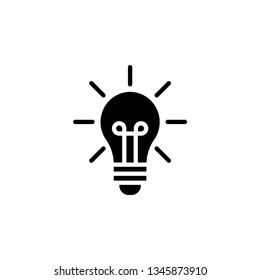 Bulb Icon Vector Illustration Logo Template
