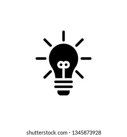 Bulb Icon Vector Illustration Logo Template
