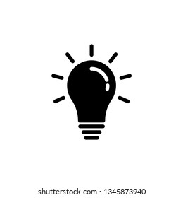 Bulb Icon Vector Illustration Logo Template
