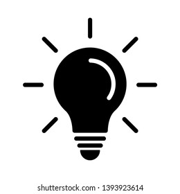 Bulb Icon Vector Illustration Logo Template