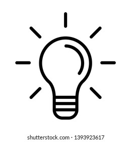 Bulb Icon Vector Illustration Logo Template