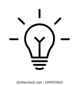 Bulb Icon Vector Illustration Logo Template