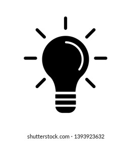 Bulb Icon Vector Illustration Logo Template