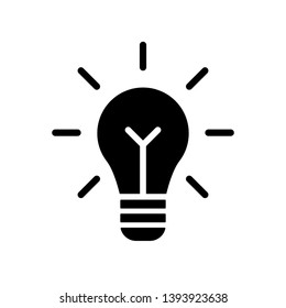 Bulb Icon Vector Illustration Logo Template