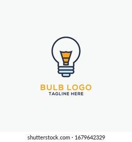 bulb icon vector, illustration of logo template