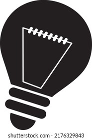 bulb icon vector illustration on white background.eps

