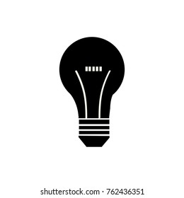 Bulb icon Vector Illustration on the white background.