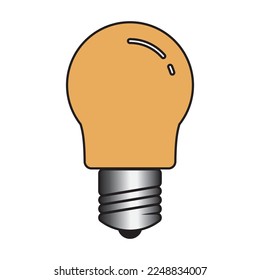 Bulb icon vector illustration template design
