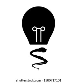 Bulb icon vector illustration trendy style