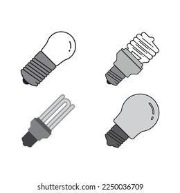 Bulb icon vector ilustration template design
