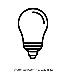Bulb Icon vector image. Can be used for phone and tablet. Suitable for mobile apps, web apps and print media.