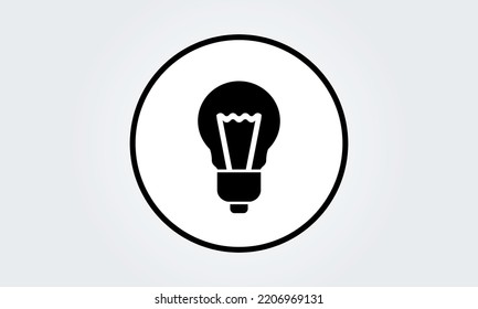 bulb icon vector, innovation Idea, tip logo design, flat style illustration