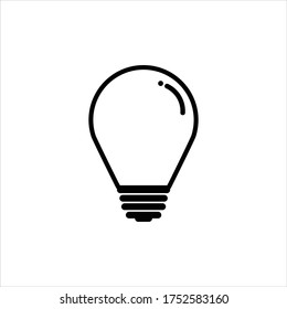 bulb icon vector lamp illustration